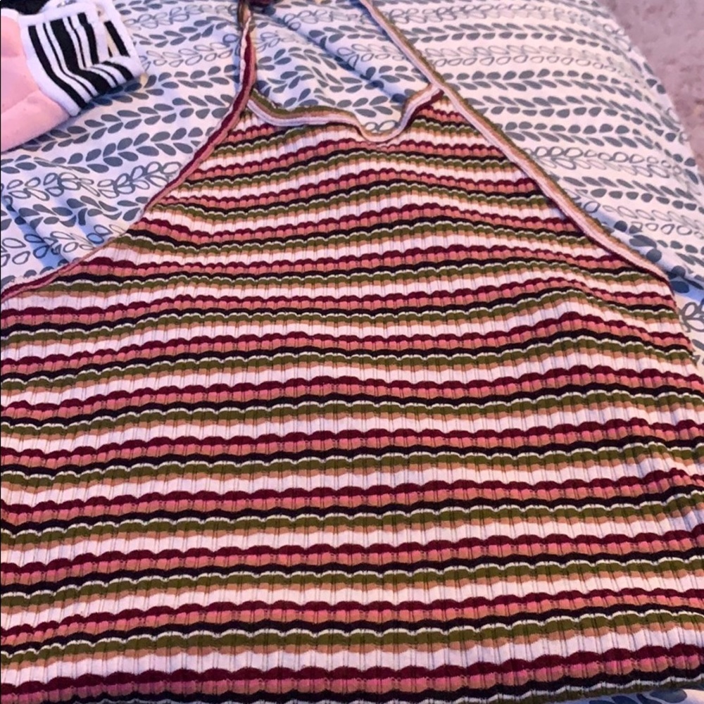 stripped tied top